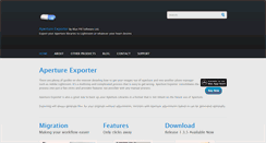 Desktop Screenshot of apertureexporter.com