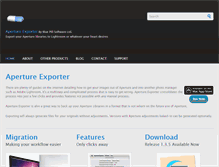 Tablet Screenshot of apertureexporter.com